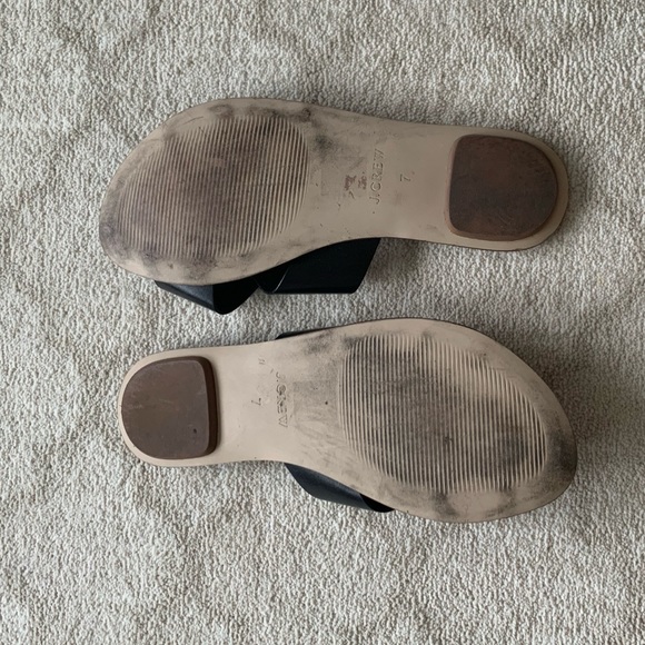 J Crew 7 Crossover Sandals leather Cyprus black - Picture 9 of 11